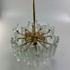 60s 70s lamp light chandelier Kalmar Franken KG Austria Ice glass