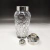 1950s Gorgeous Bohemian Cut Crystal Cocktail Shaker. Made in Italy