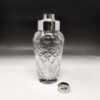 1950s Gorgeous Bohemian Cut Crystal Cocktail Shaker. Made in Italy