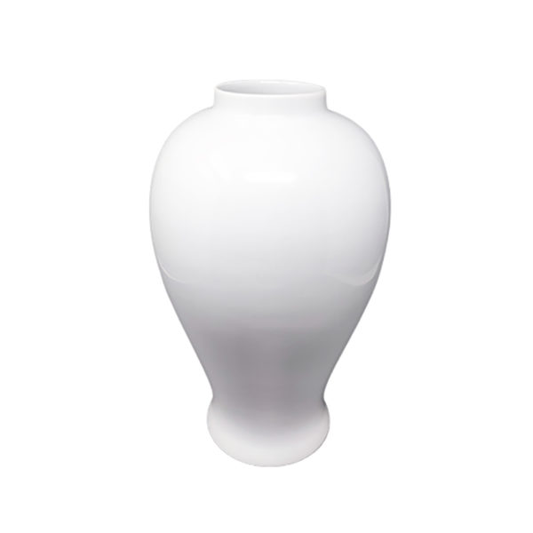 1960s Gorgeous Vase in Limoges Porcelain. Handmade. Made in France