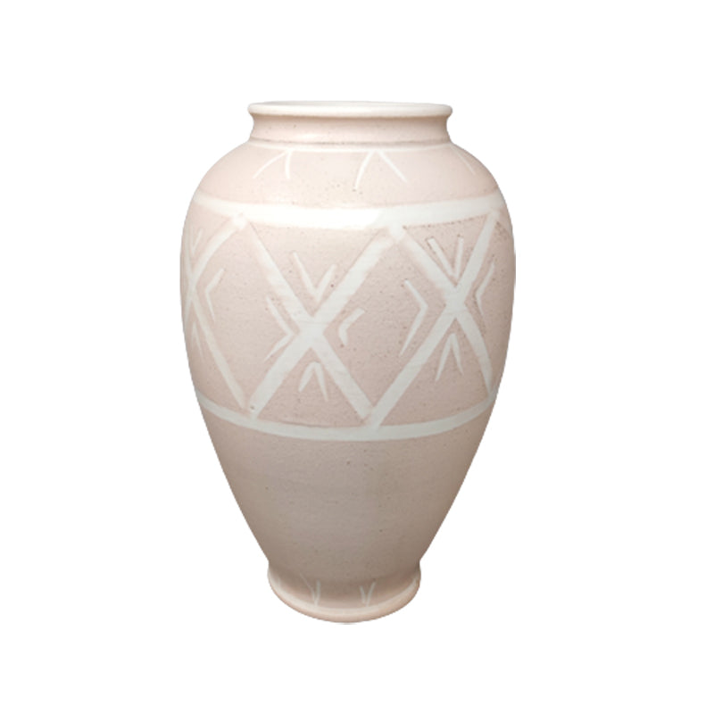 1960s Gorgeous Pink Vase in Ceramic by Deruta. Handmade Made in Italy