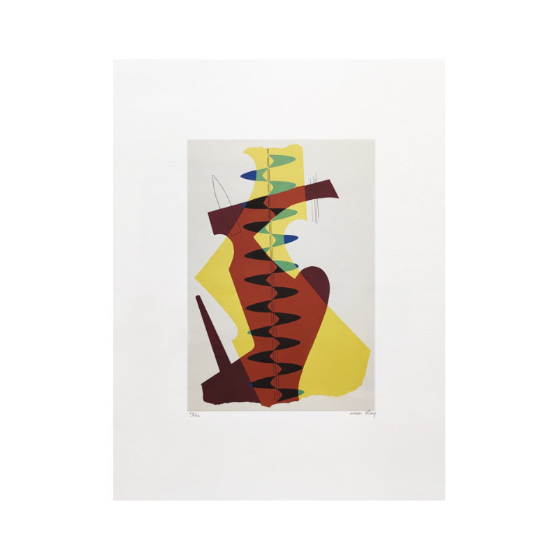 1970s Original Stunning Man Ray “Mime” Limited Edition Lithograph