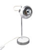 1970s Gorgeous White Eyeball Table Lamp by Veneta Lumi. Made in Italy