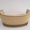 70s, Danish vintage 2 seater "Banana" sofa, velour, original condition