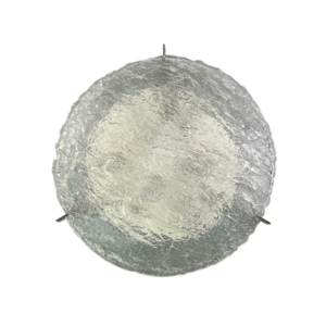 60s 70s Lamp Luminaire Plafoniere Flush Mount Ice Glass Kaiser Leuchten