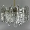 60s 70s lamp light chandelier Kalmar Franken KG Austria Ice glass
