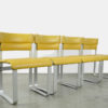 Rare set of four dining chairs attributed to Ilmar Lappalainen and produced by Asko, 1960s Finland
