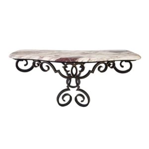 Console in wrought iron 1950