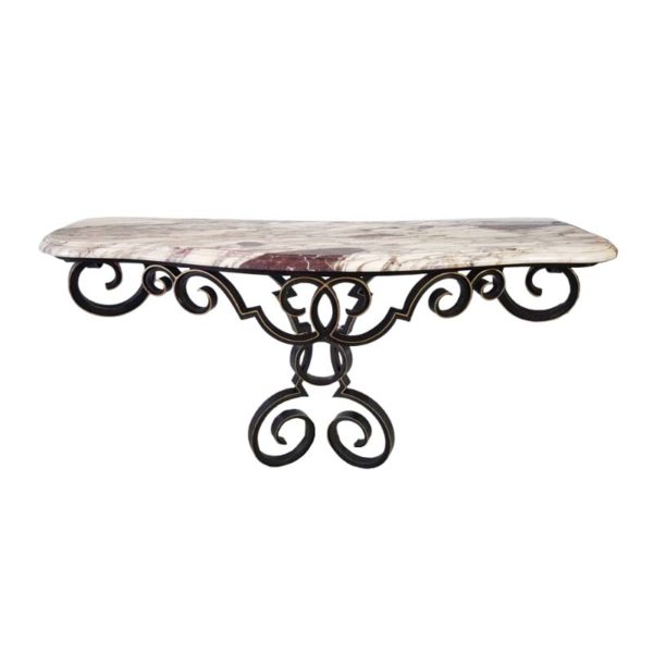 Console in wrought iron 1950