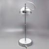 1970s Gorgeous White Eyeball Table Lamp by Veneta Lumi. Made in Italy