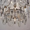 Sciolari chandelier `Ovali` 12 lights, silver with optical crystals, 1970`s ca, Italian, Rewired Sciolari chandelier `Ovali` 12 lights, silver with optical crystals, 1970`s ca, Italian, Rewired