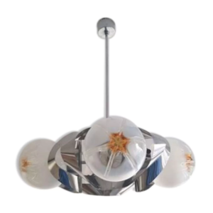 70s Mazzega Murano chandelier ° Vintage ° Space Age Era °