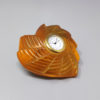 1990s Astonishing Amber Clock by Lalique in Crystal. Made in France 1990s Astonishing Amber Clock by Lalique in Crystal. Made in France