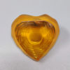 1990s Astonishing Amber Clock by Lalique in Crystal. Made in France 1990s Astonishing Amber Clock by Lalique in Crystal. Made in France