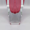 1960s Astonishing Pink Vase By Flavio Poli for Seguso. Made in Italy