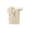 1970s Original Big Travertine Squirrel Sculpture by Enzo Mari for F.lli Mannelli