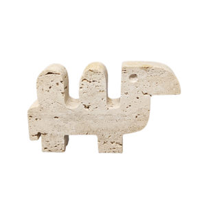 1970s Original Travertine Camel Sculpture by Enzo Mari for F.lli Mannelli