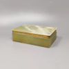 1960s Astonishing Green Onyx Box. Made in Italy
