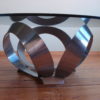 Vintage Aluminum Space Age Coffee Table by Knut Hesterberg