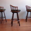 Set of 3 McGuire Vintage Rattan Barstools