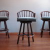 Set of 3 McGuire Vintage Rattan Barstools