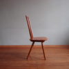 Hermann Fleiner Cherrywood armchair by Albert Haberer