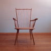 Hermann Fleiner Cherrywood armchair by Albert Haberer