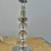 Jacques Adnet Stacked Glass Lamp with Opaline Lampshade Jacques Adnet Stacked Glass Lamp with Opaline Lampshade