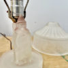 Mid Century "Circus" Frosted Glass Lamp by L. E. Smith