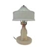 Mid Century "Circus" Frosted Glass Lamp by L. E. Smith