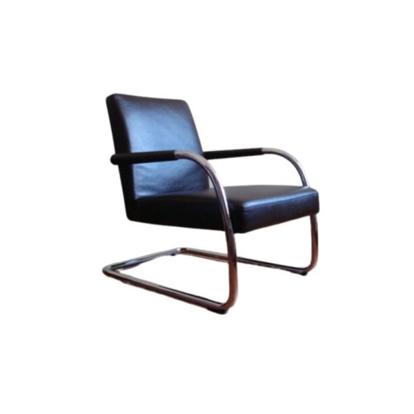 Vitra Visalounge brown Leather Armchair by Antonio Citterio