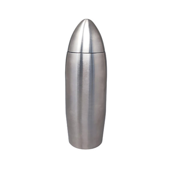 1960s Gorgeous Cocktail Shaker "Bullet" in Stainless Steel. Made in Italy