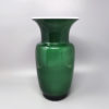 1970s Gorgeous Green Pair of Vases in Murano Glass by Carlo Nason. Made in Italy
