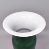 1970s Gorgeous Green Pair of Vases in Murano Glass by Carlo Nason. Made in Italy