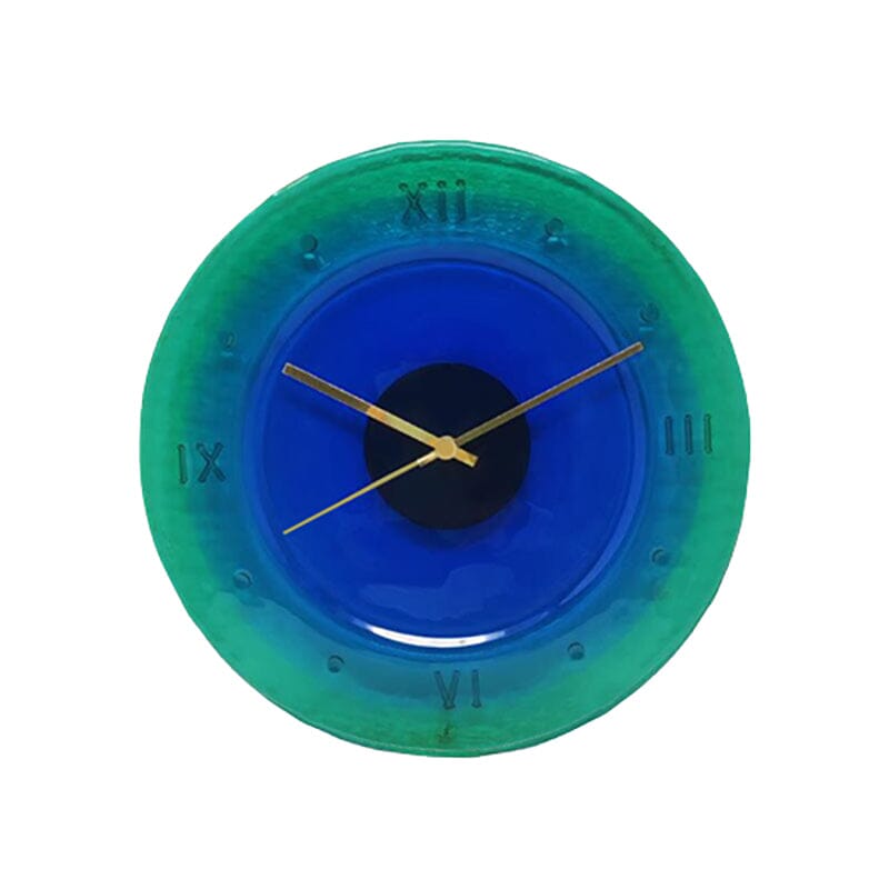 1960s Wall Clock in Murano Glass by “Cà Dei Vetrai”. Made in Italy