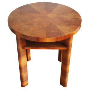 1940's Walnut Circular Side Table
