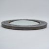 Antique Arts & Crafts convex mirror, hammered pewter, 1900`s, English