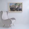Eric Mason painting `Up the Mall`, large oil on canvas, signed, 1970 English