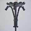 Edouard Schenck floor lamp, hand forged wrought iron with dragons, 1930`s ca, French