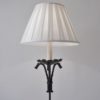 Edouard Schenck floor lamp, hand forged wrought iron with dragons, 1930`s ca, French