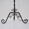 Edouard Schenck floor lamp, hand forged wrought iron with dragons, 1930`s ca, French