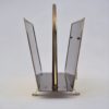 Vintage brass magazine rack, Neoclassical, by Peerage Brass, 1960`s ca, English Vintage brass magazine rack, Neoclassical, by Peerage Brass, 1960`s ca, English