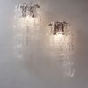 Angelo Mangiarotti style wall lights, Murano glass chain link, 1970`s ca, Italian