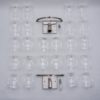 Angelo Mangiarotti style wall lights, Murano glass chain link, 1970`s ca, Italian