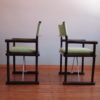 Vintage Rattan Directors Chairs, Set of 2