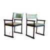 Vintage Rattan Directors Chairs, Set of 2