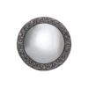 Antique Arts & Crafts convex wall mirror, pewter, 1900`s ca, English Antique Arts & Crafts convex wall mirror, pewter, 1900`s ca, English