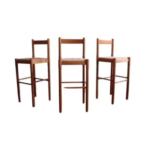 Vintage Rarstools, attributed to Vico Magistretti for Cassina, Set of 3