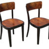 Pair of 1930's dining chairs Model A 524 3/4 by Thonet