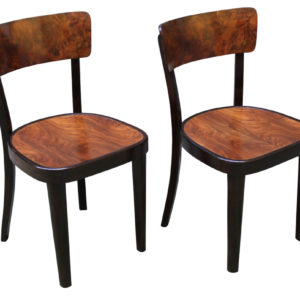 Pair of 1930's dining chairs Model A 524 3/4 by Thonet